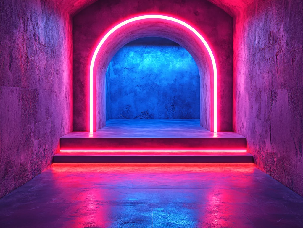 霓虹灯场景造型