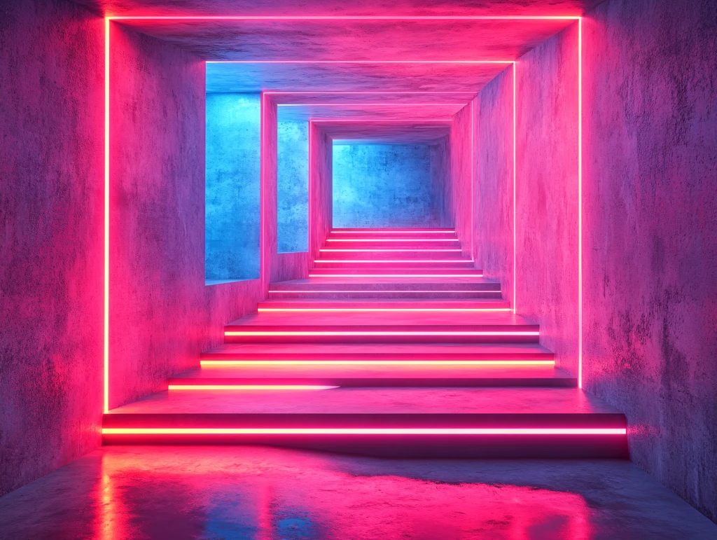 霓虹灯场景造型