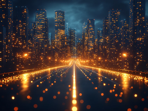 城市之光金色城市