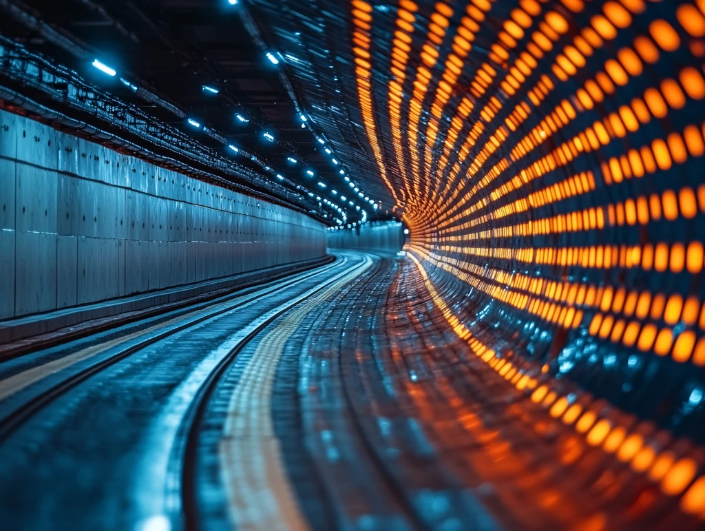 动感的地铁隧道