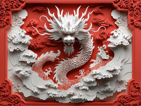 龙浮雕设计