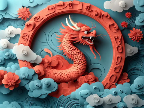 龙年立体装饰