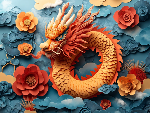 龙年立体装饰