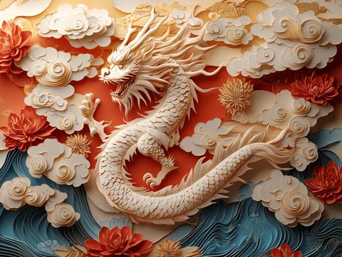 龙年立体装饰