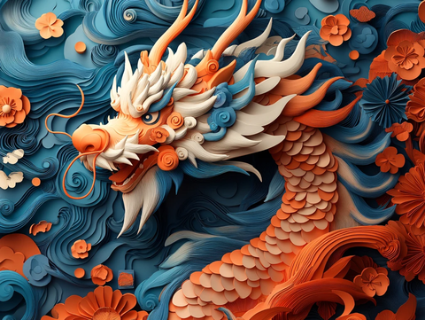 龙年系列包装插画