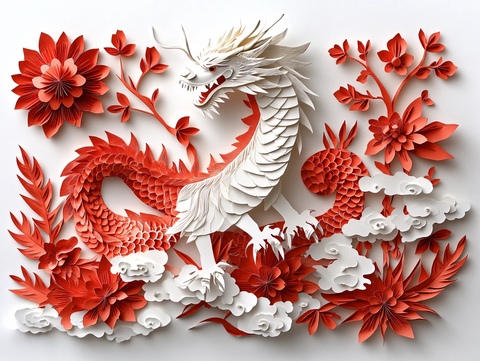 龙年立体装饰