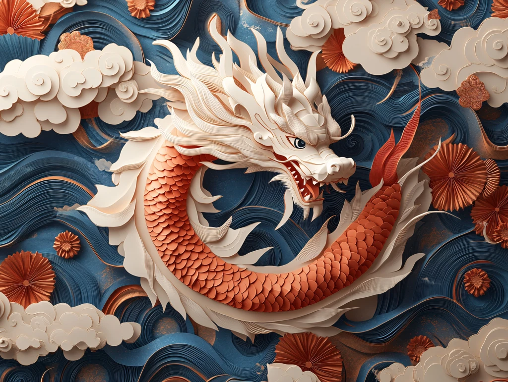 龙年系列包装插画