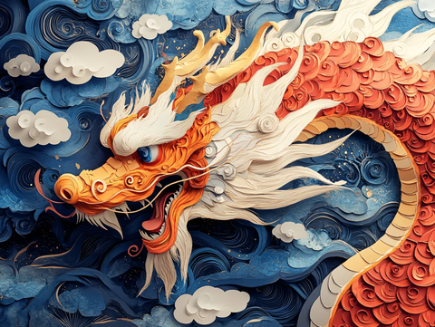 龙年系列包装插画