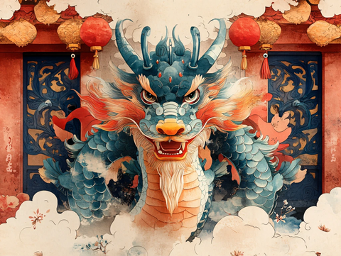 龙年文创插画