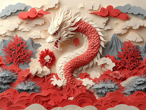 龙年立体装饰