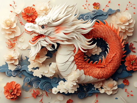 龙年氛围立体造型