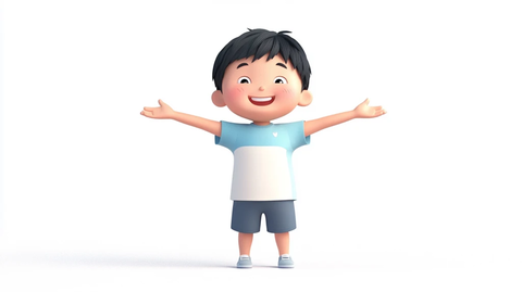 原创卡通小男孩