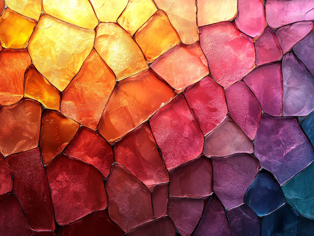 染色玻璃绚丽色彩背景