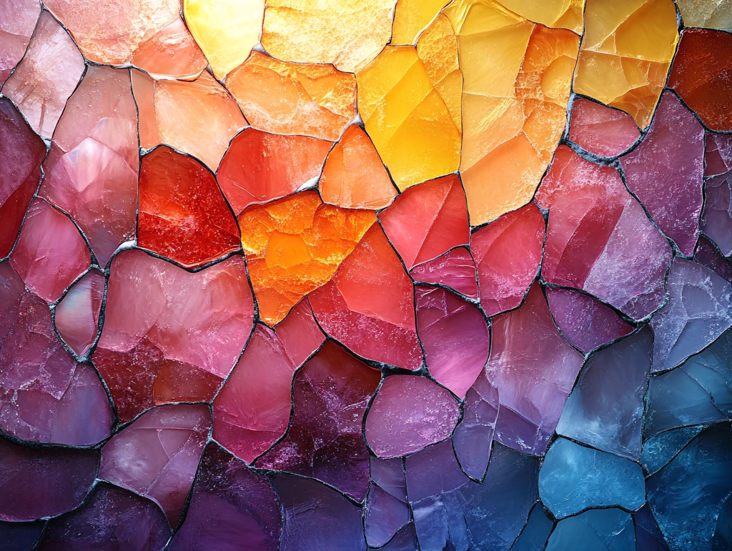 彩色渐变玻璃质感