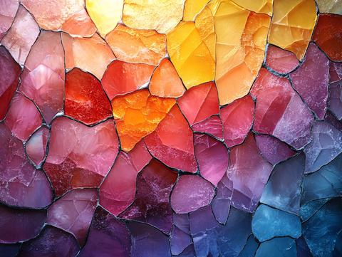 彩色渐变玻璃质感