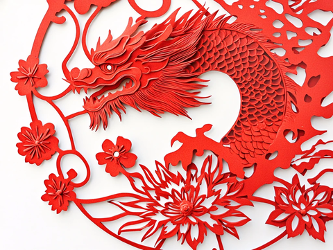 春节花饰与剪纸艺术