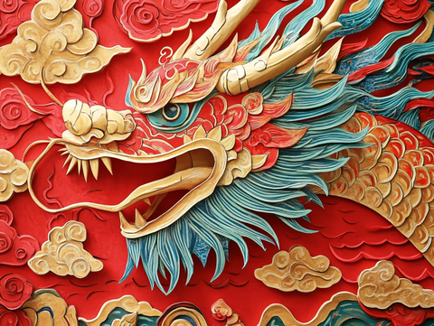 龙年系列包装插画