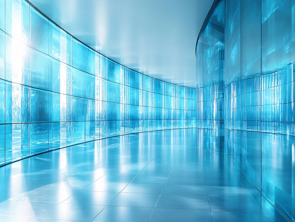 蓝色科技背景墙