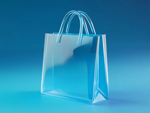 蓝色渐变手提袋