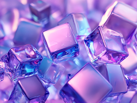 玻璃水晶质感立方体