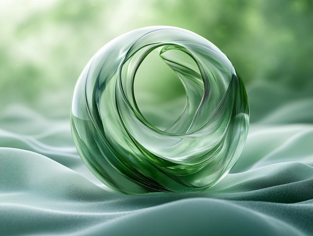 绿色渐变扭曲的