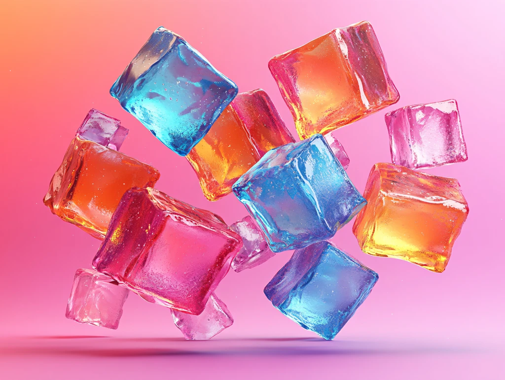 彩色冰块