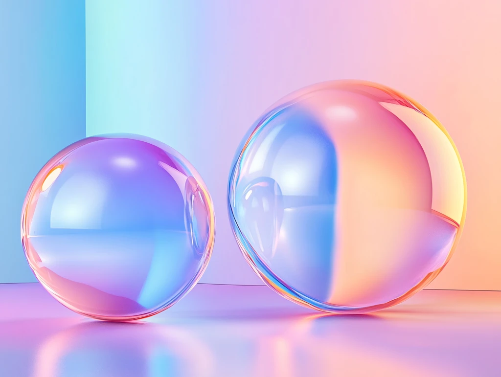 优雅蓝紫色渐变球