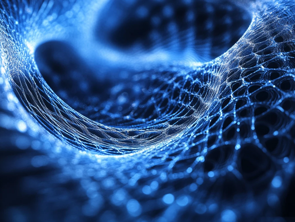 蓝色弯曲唯美科技