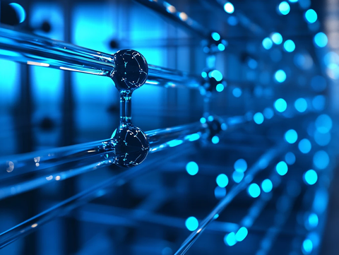 蓝色科技信息网络光线