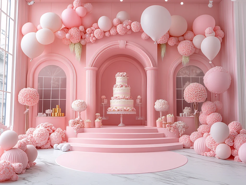 生日宴马卡龙色