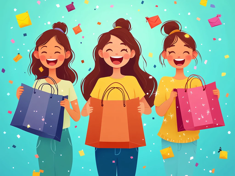 购物节插画