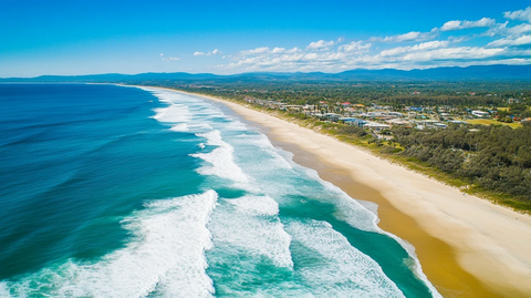 澳洲海岸线航拍