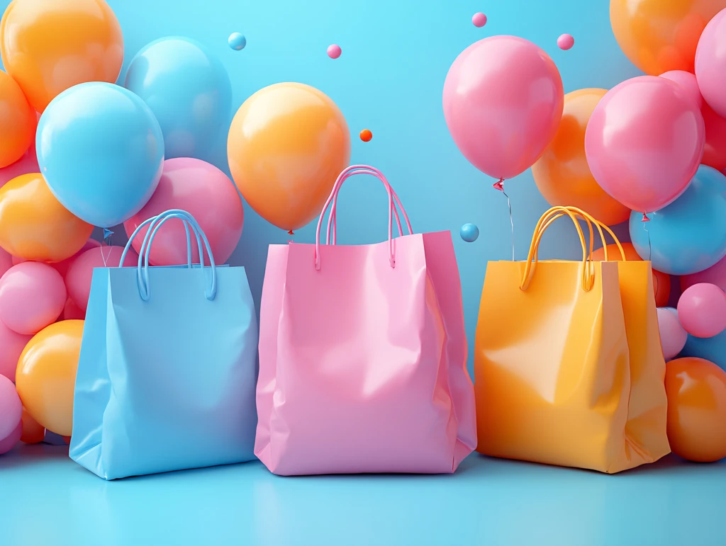 购物狂欢节包装袋