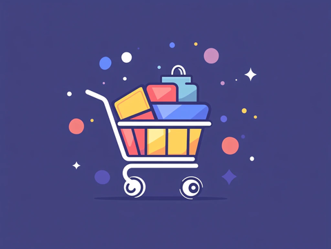购物车插画