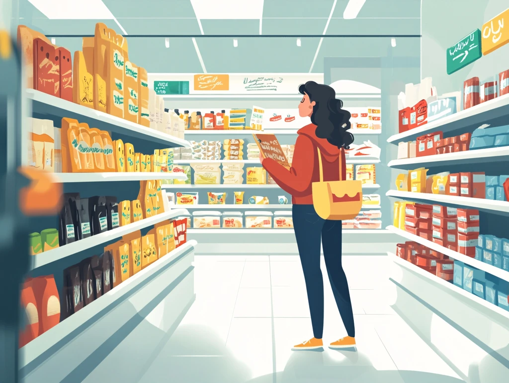 便利店零食插画