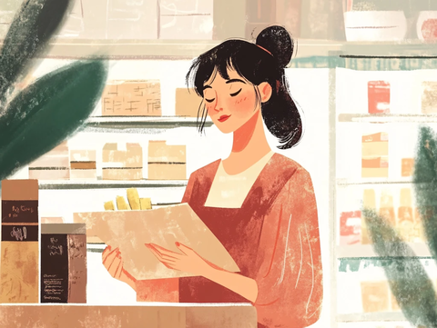 便利店零食插画