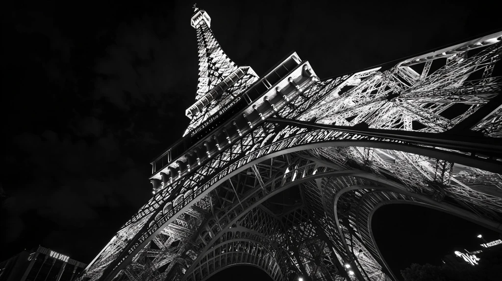 埃菲尔铁塔灯光