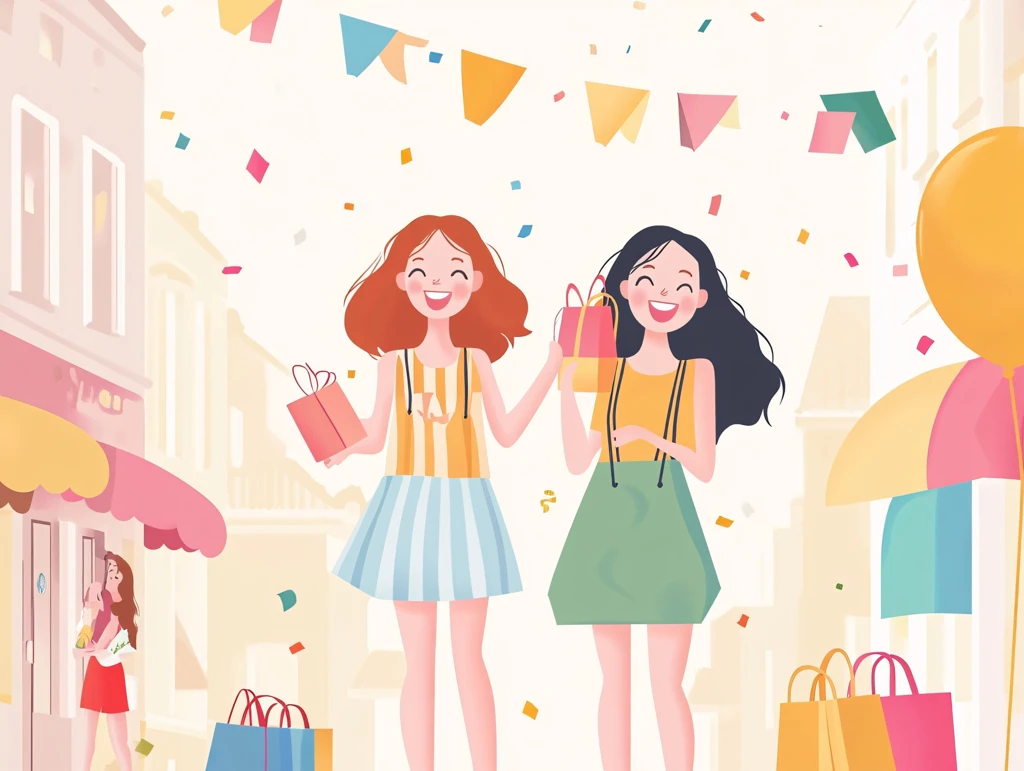 逛街的女生