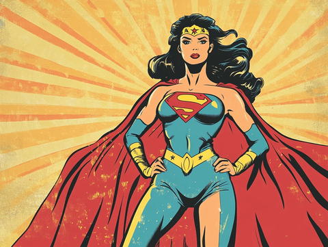超级女英雄漫画插图