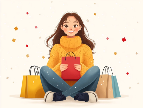 购物节插画