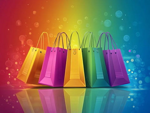 炫彩购物袋设计