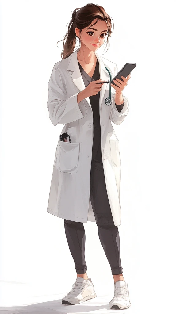 插画女医生