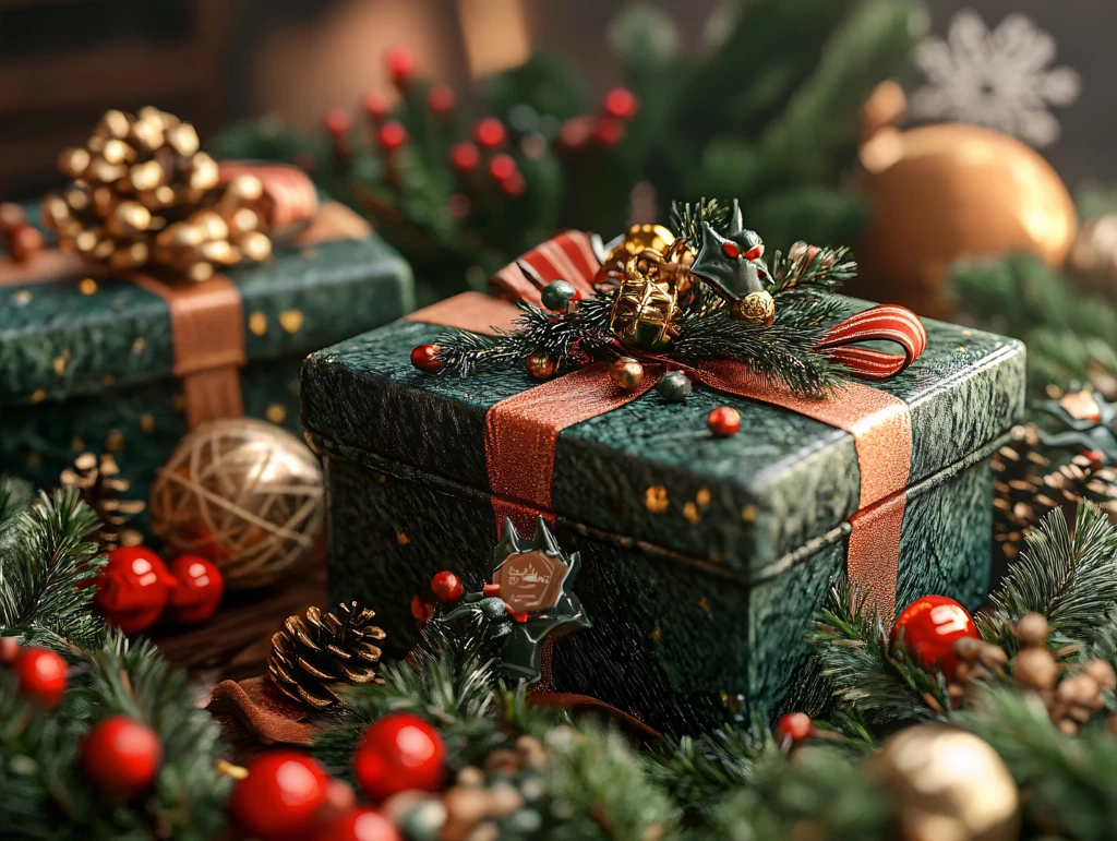 圣诞新年气氛礼盒包装