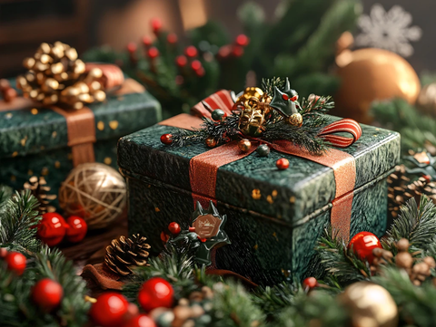 圣诞新年气氛礼盒包装
