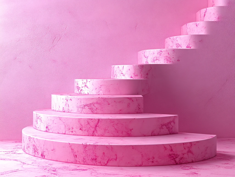 奇幻粉色楼梯