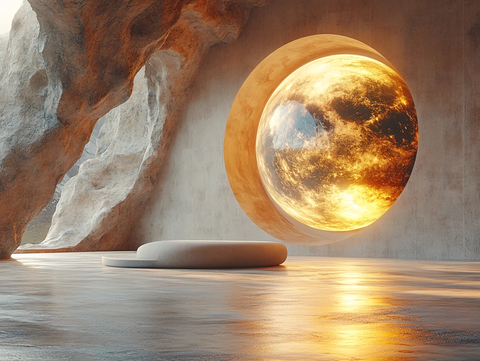 月球形状灯造型