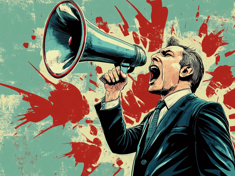 喇叭呐喊主播艺人唱歌