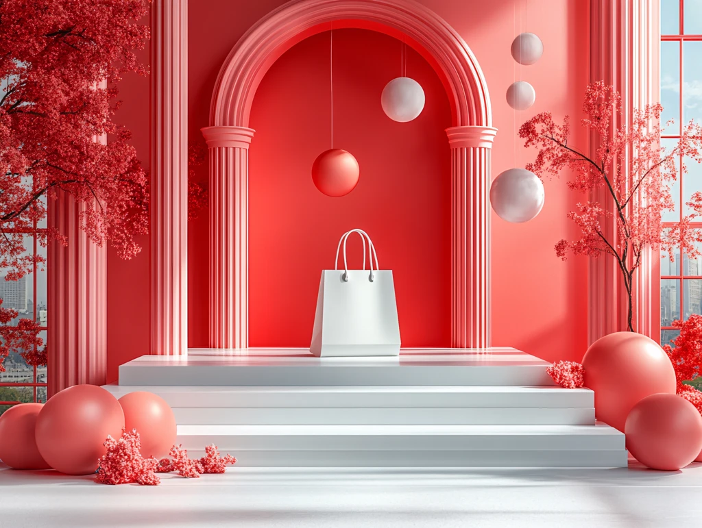 简约促销场景