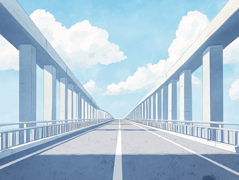 嘉绍大桥插画