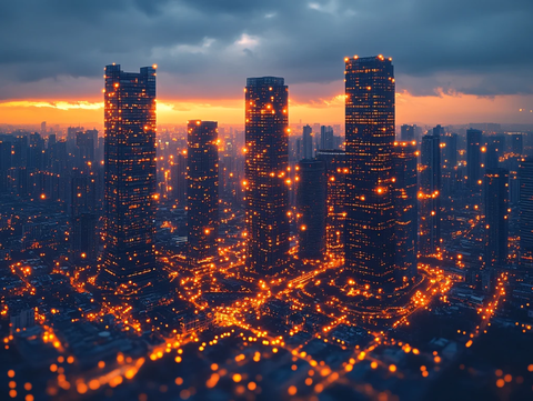 城市之光金色城市